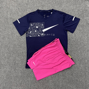 bleu marine+rose